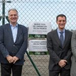 Directivos de Celsa Group inauguración de la construcción tren laminación